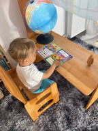 Montessori Playhouse with Double Toy Shelves & Table