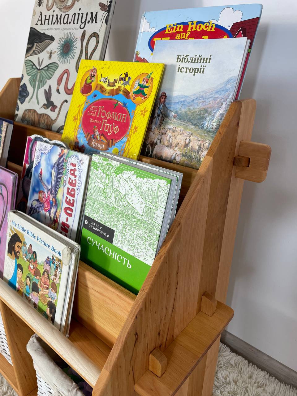 Montessori Bookshelf Furniture Wooden Storage