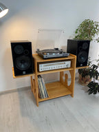 Wooden Record Player Stand – Custom Vinyl Table in Alder Wood