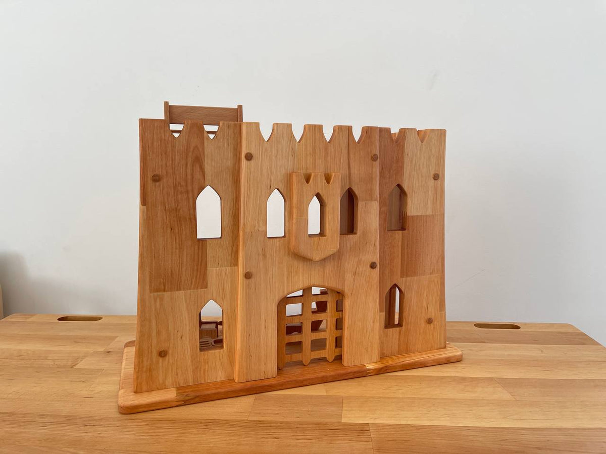 Wooden blocks castle