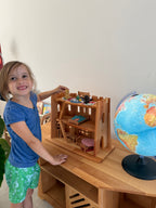 Wooden blocks castle