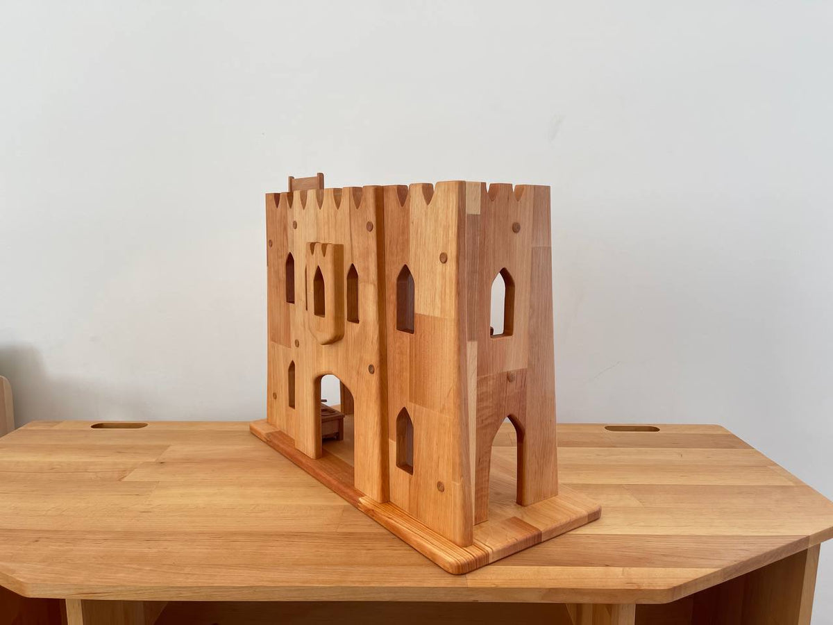 Wooden blocks castle