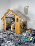 Montessori Playhouse with Double Toy Shelves both sides