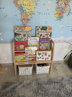 Montessori Bookshelf Furniture Wooden Storage