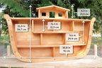 Wooden shelf "Noah's ark"
