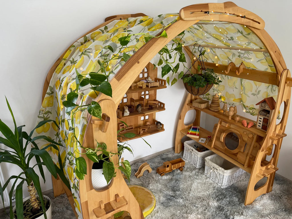 Fabric Flowers Canopy for Playstands