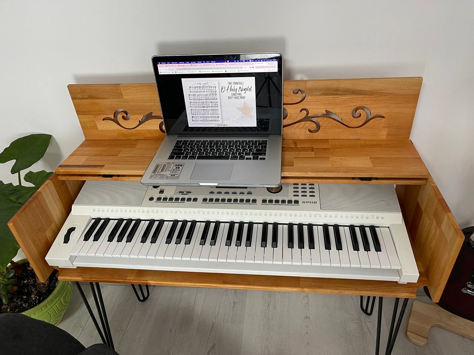 Wooden Table for digital piano
