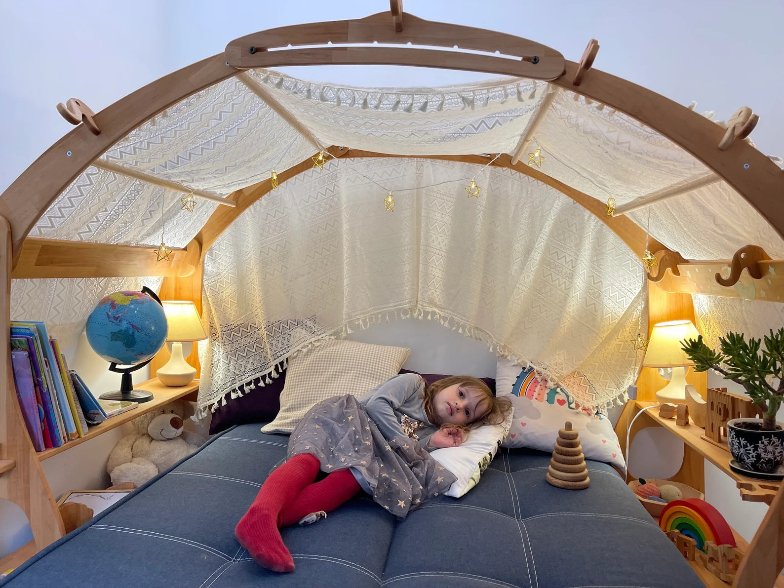 Boho Fabric Canopy for Playstands