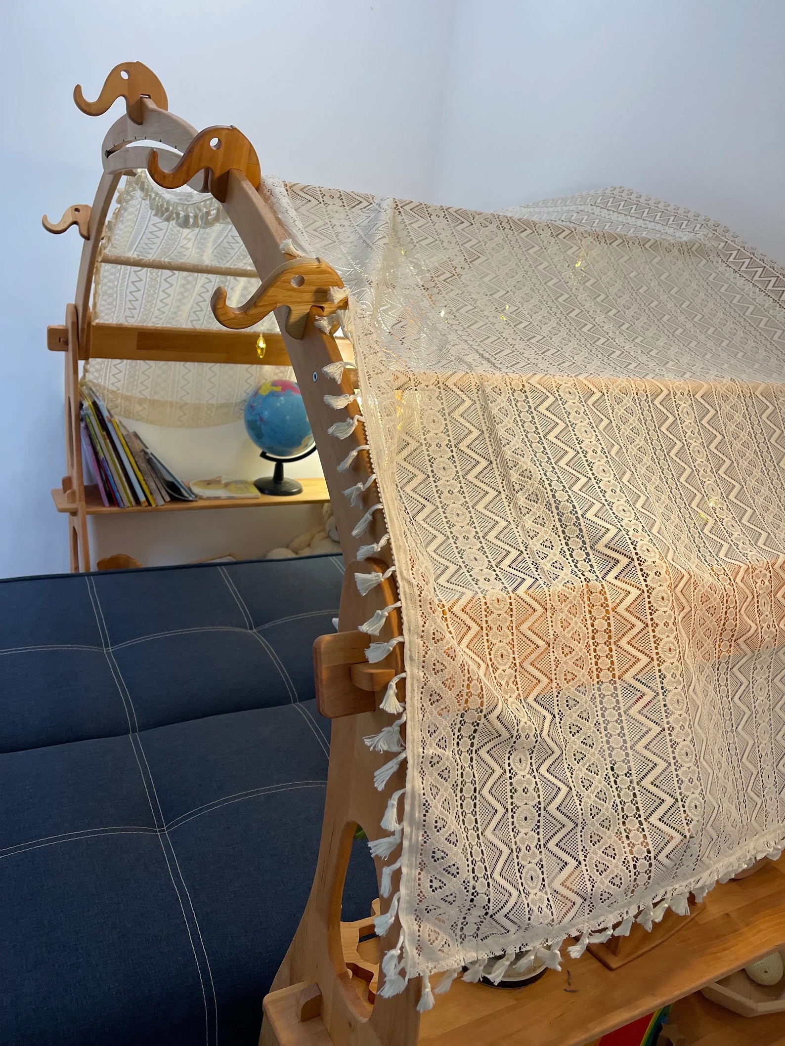 Boho Fabric Canopy for Playstands