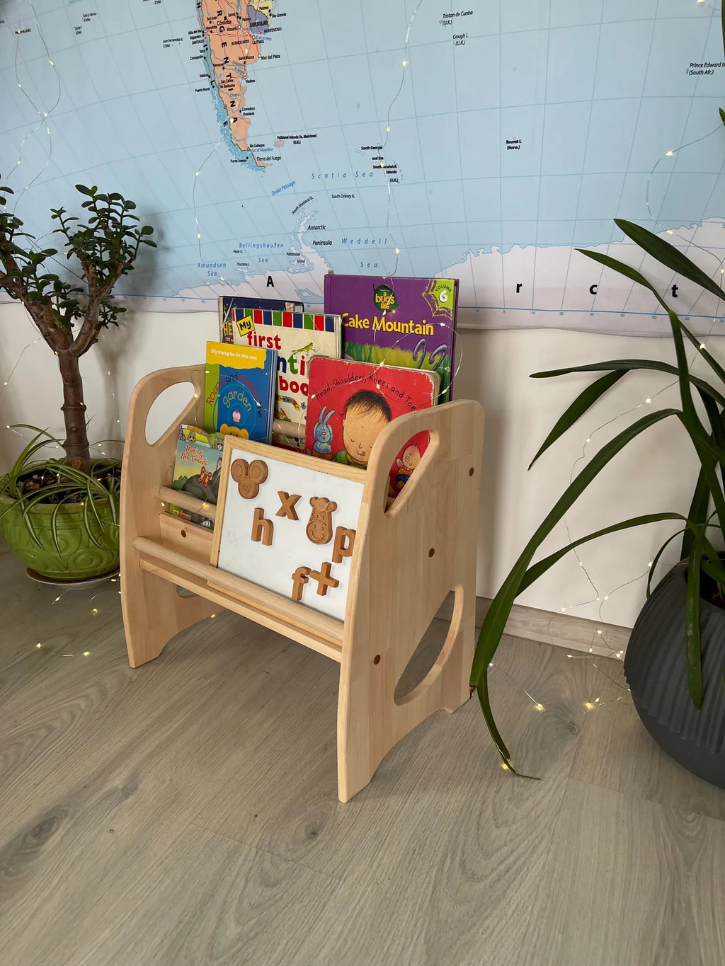 Wooden Storage Kids Bookshelf