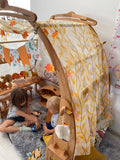 Fabric Flowers Canopy for Playstands