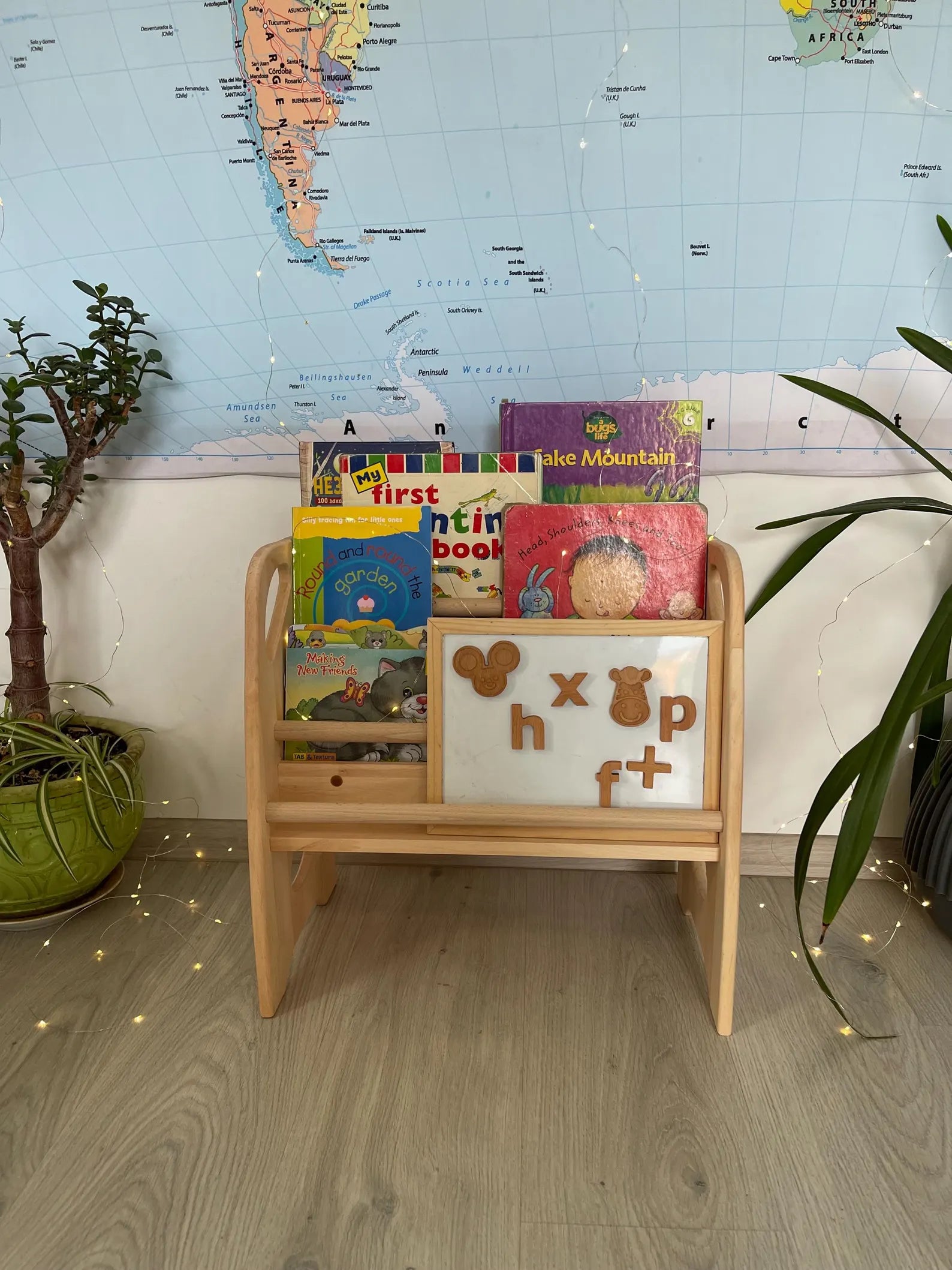 Wooden Storage Kids Bookshelf