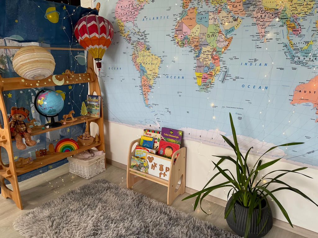 Wooden Storage Kids Bookshelf