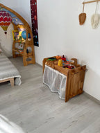 Wooden Kitchen with shalf Height 50cm