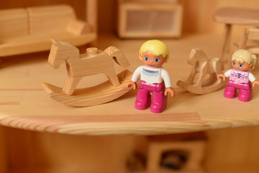 Wooden rocking horse toy