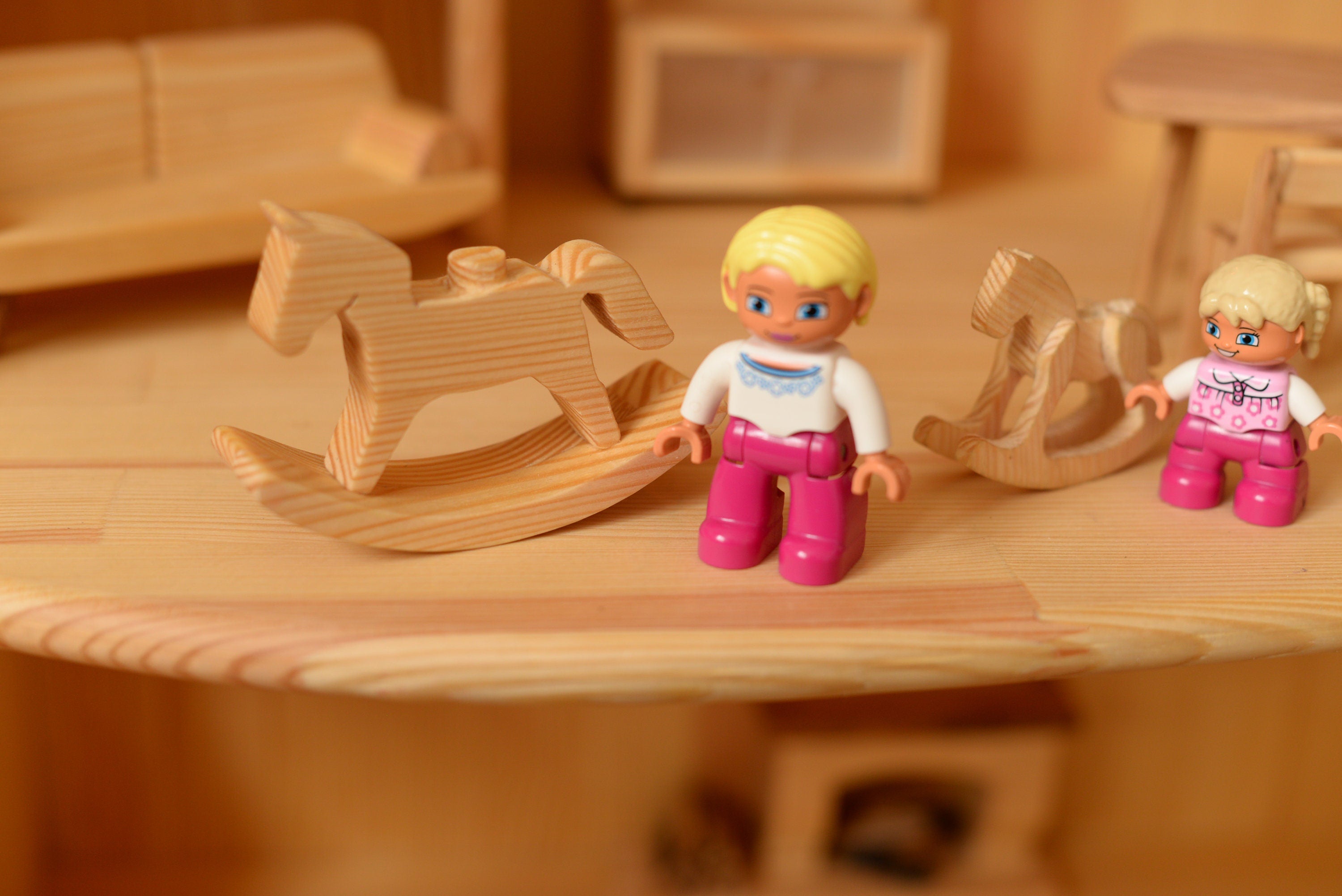 Wooden rocking horse toy