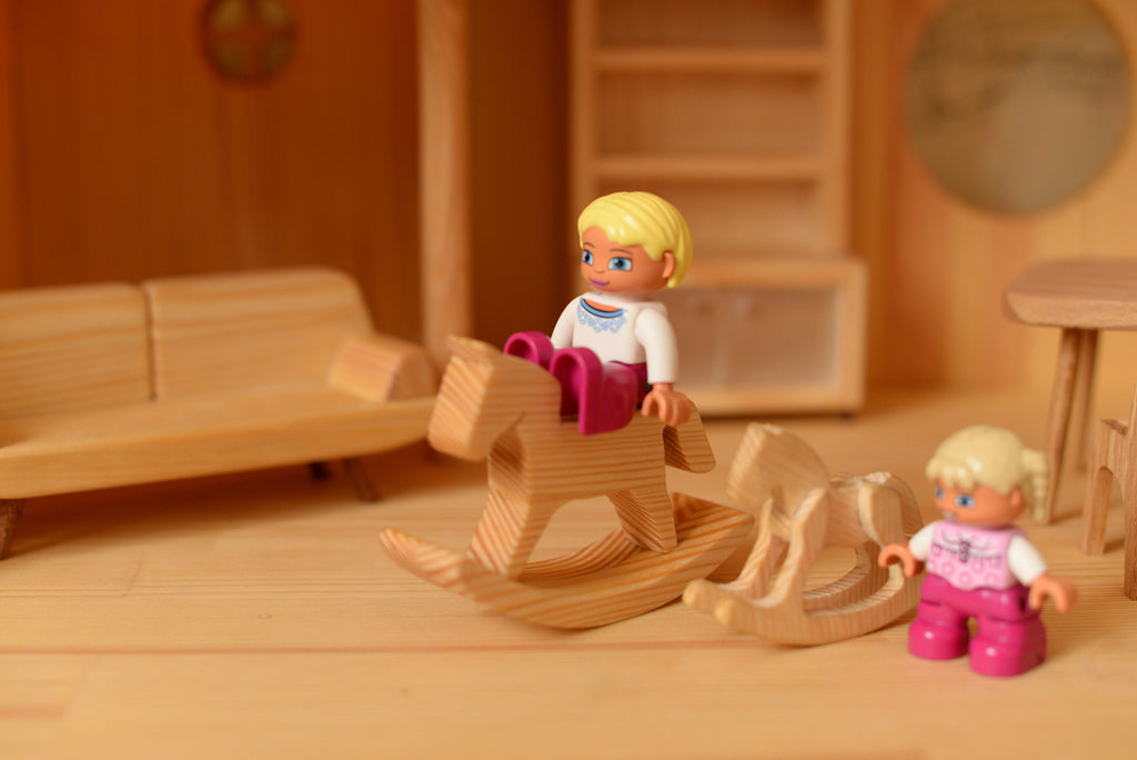 Wooden rocking horse toy