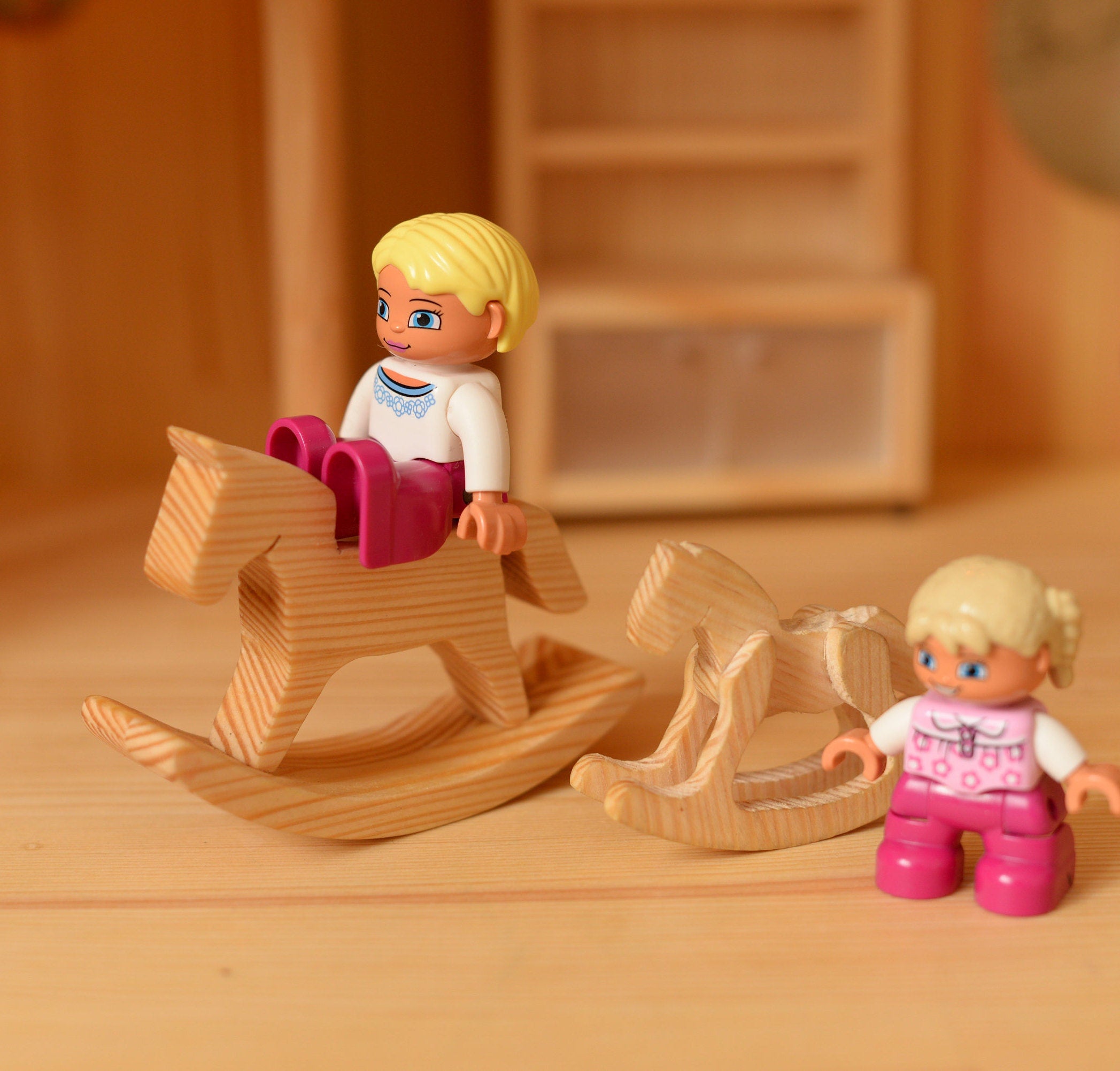 Wooden rocking horse toy