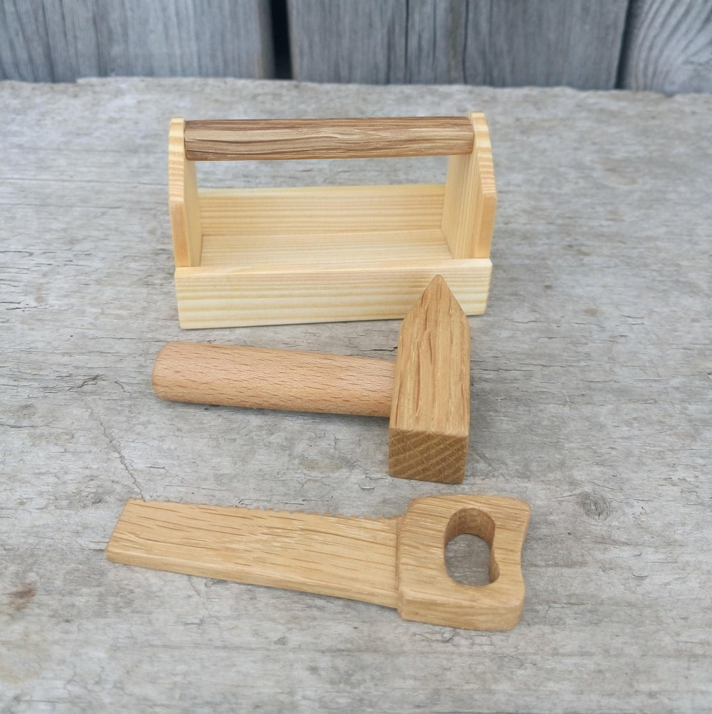 Tools Box, Hammer and saw for wooden man