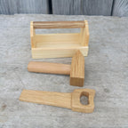 Tools Box, Hammer and saw for wooden man