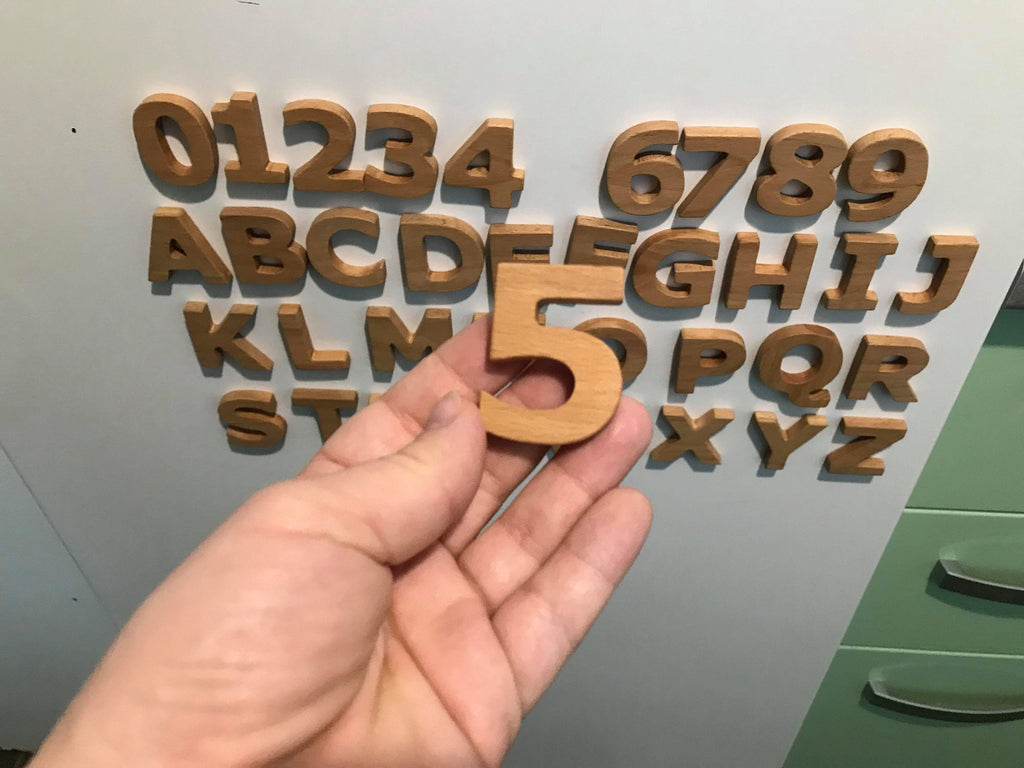 Numbers and Letters 4.3cm/1.7inches