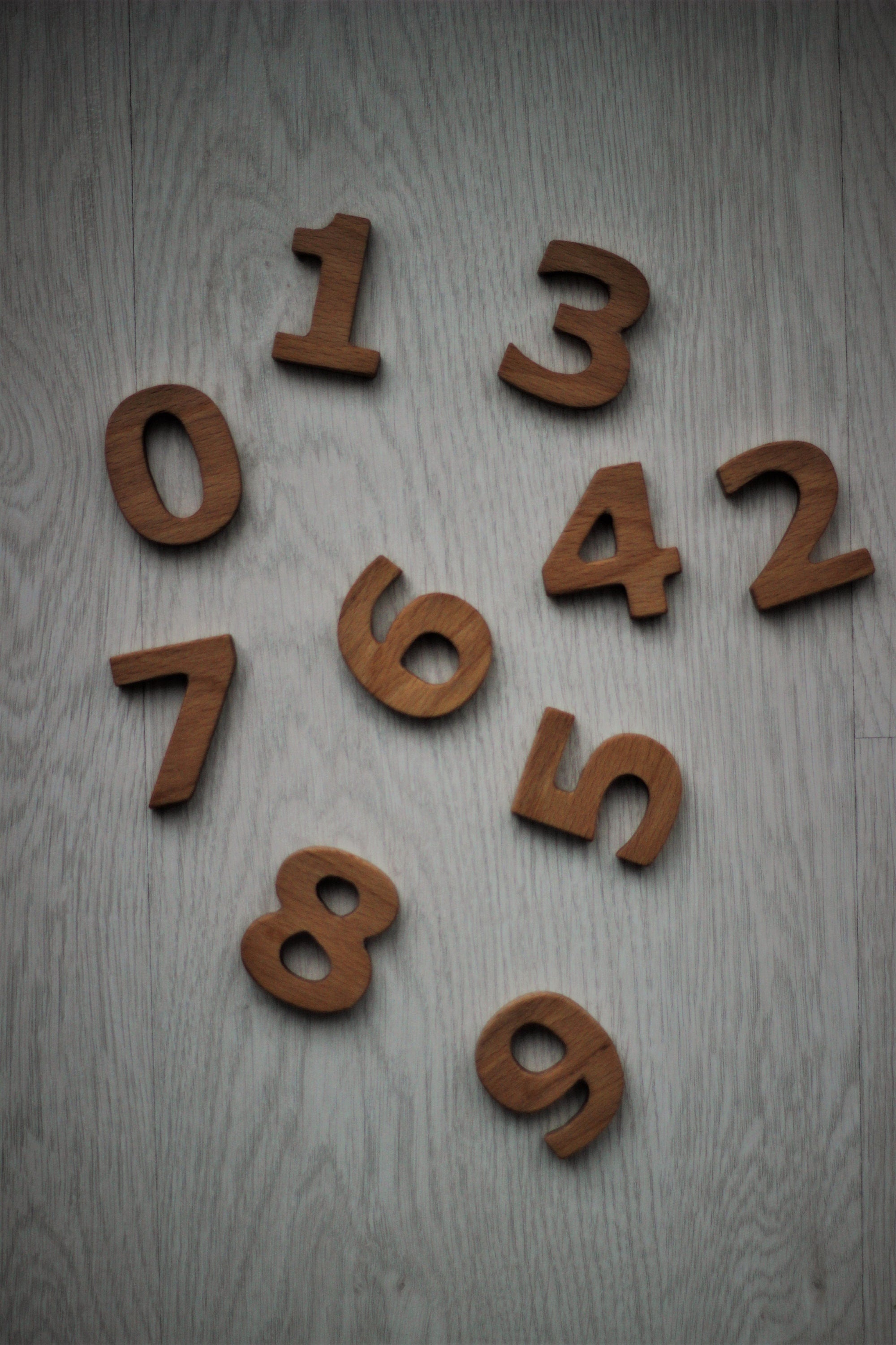 Wooden Numbers
