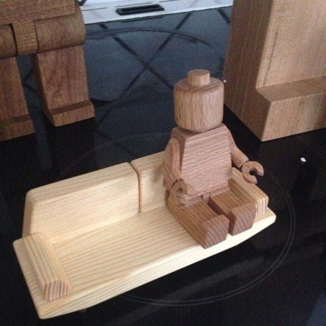 Wooden Magnetic man 10cm
