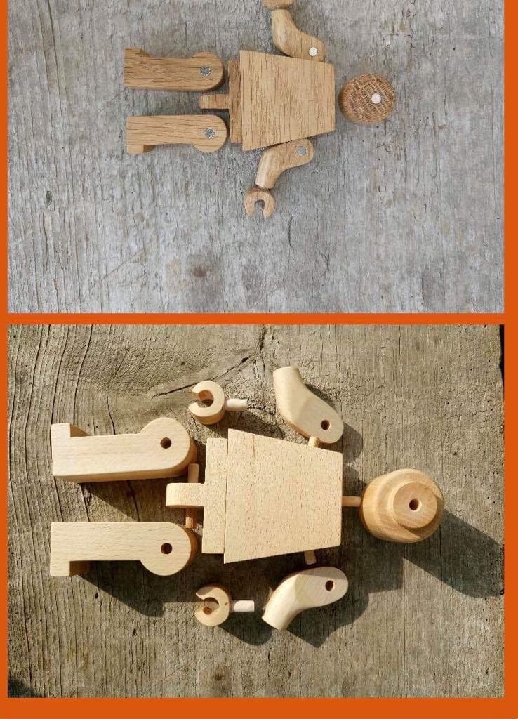 Suitcase for Magnetic Wooden men 17cm/6.8in