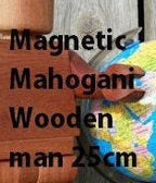 Wooden magnetic man 25cm/10in
