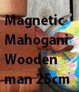 Wooden magnetic man 25cm/10in