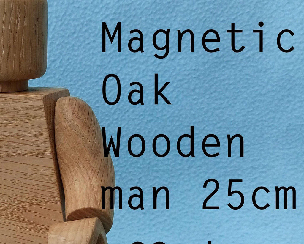 Wooden magnetic man 25cm/10in