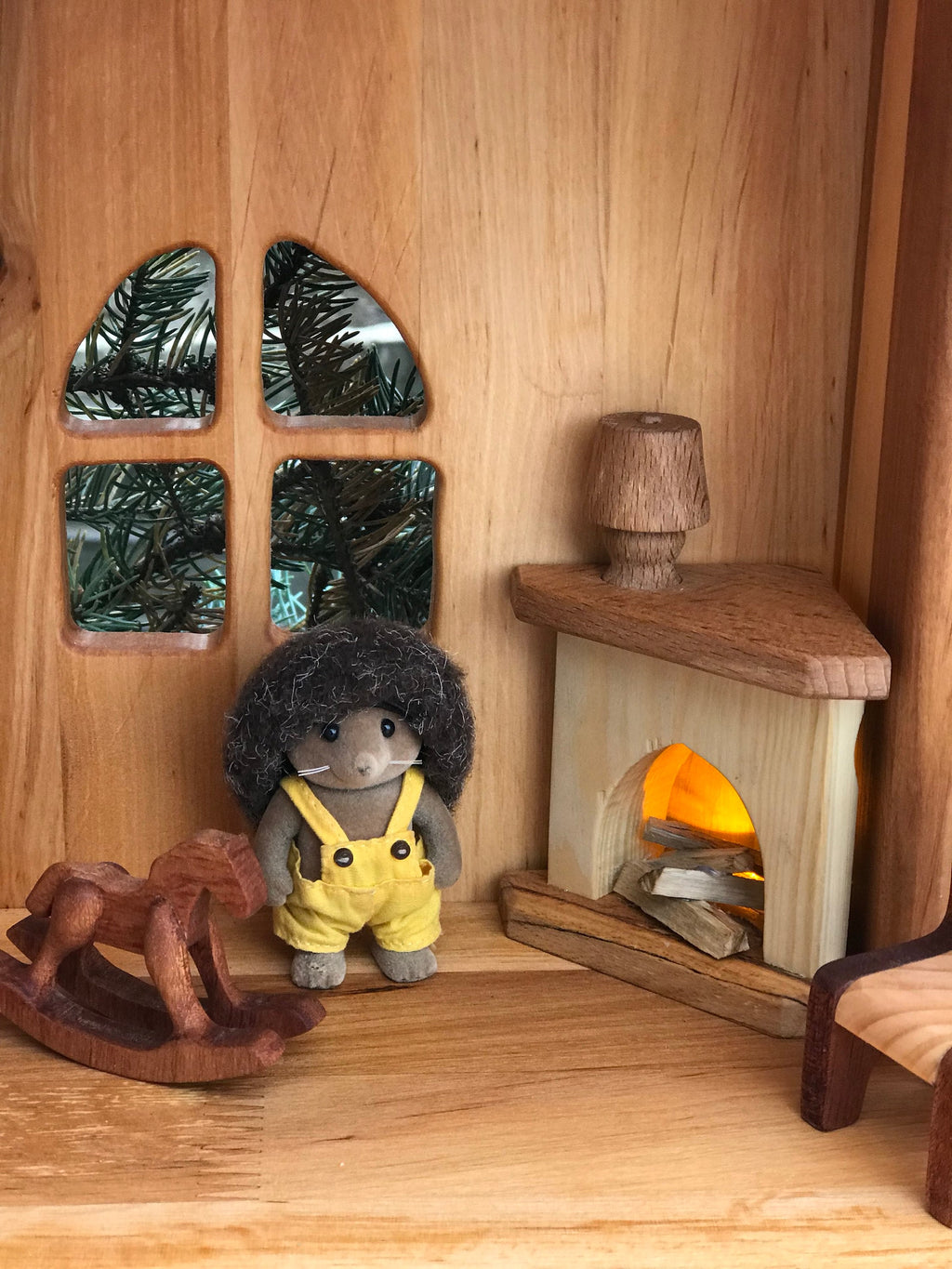 Corner fireplace scale 1/16