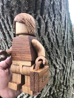 Suitcase for Magnetic Wooden men 17cm/6.8in