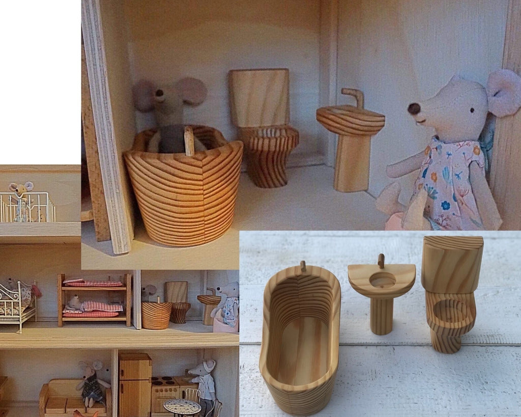 Maileg Furniture bathroom set scale 1/12