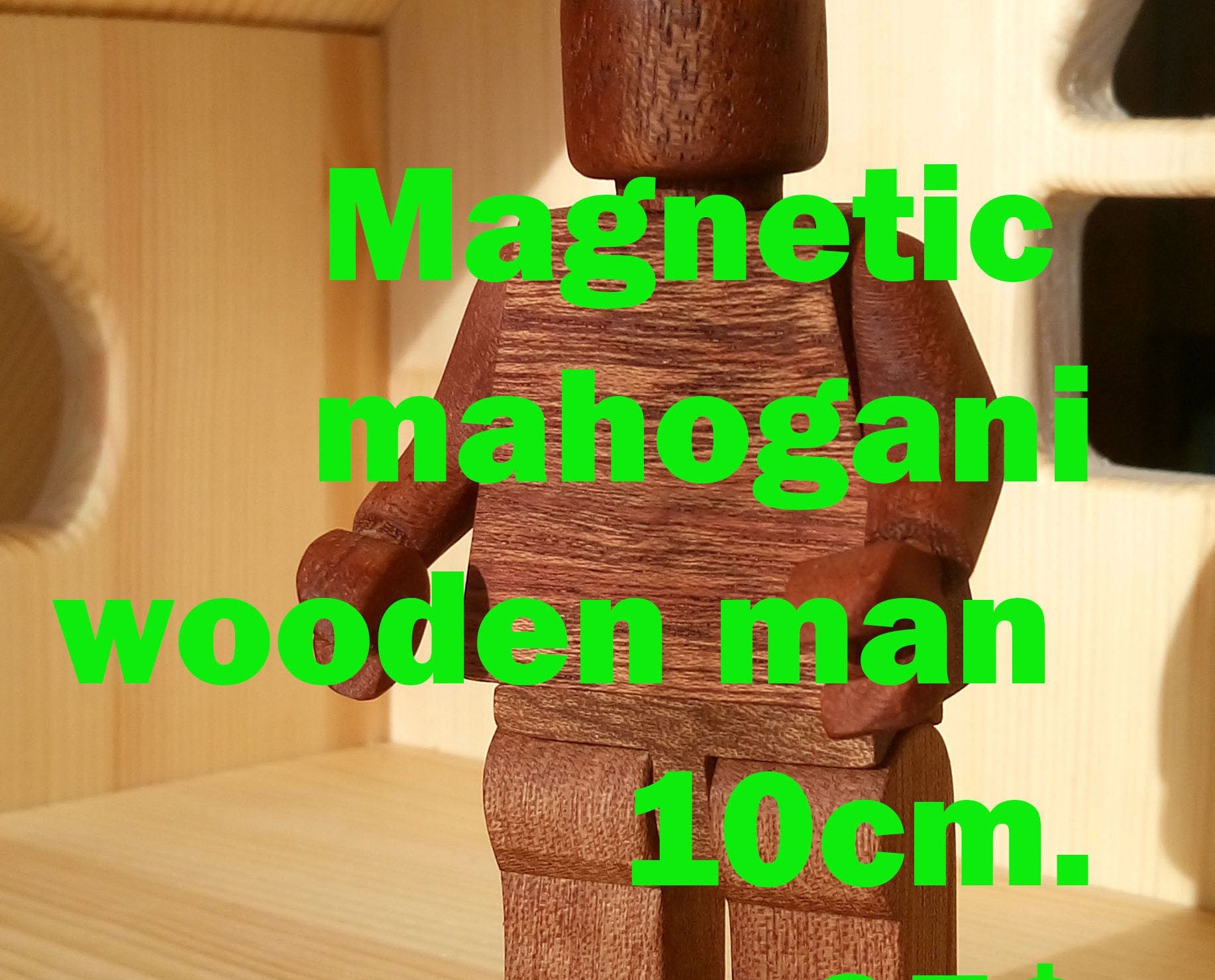 Wooden Magnetic man 10cm