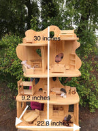Dollhouse in a shape of a Tree 1:16 scale