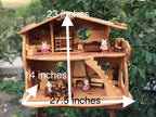 Dollhouse with Fireplace 1:16 Scale