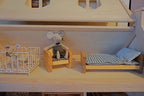 Queen bed for Toy 1/12 scale