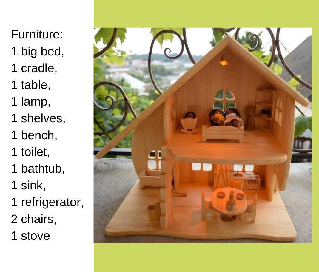 Dollhouse With Furniturescale 1:16