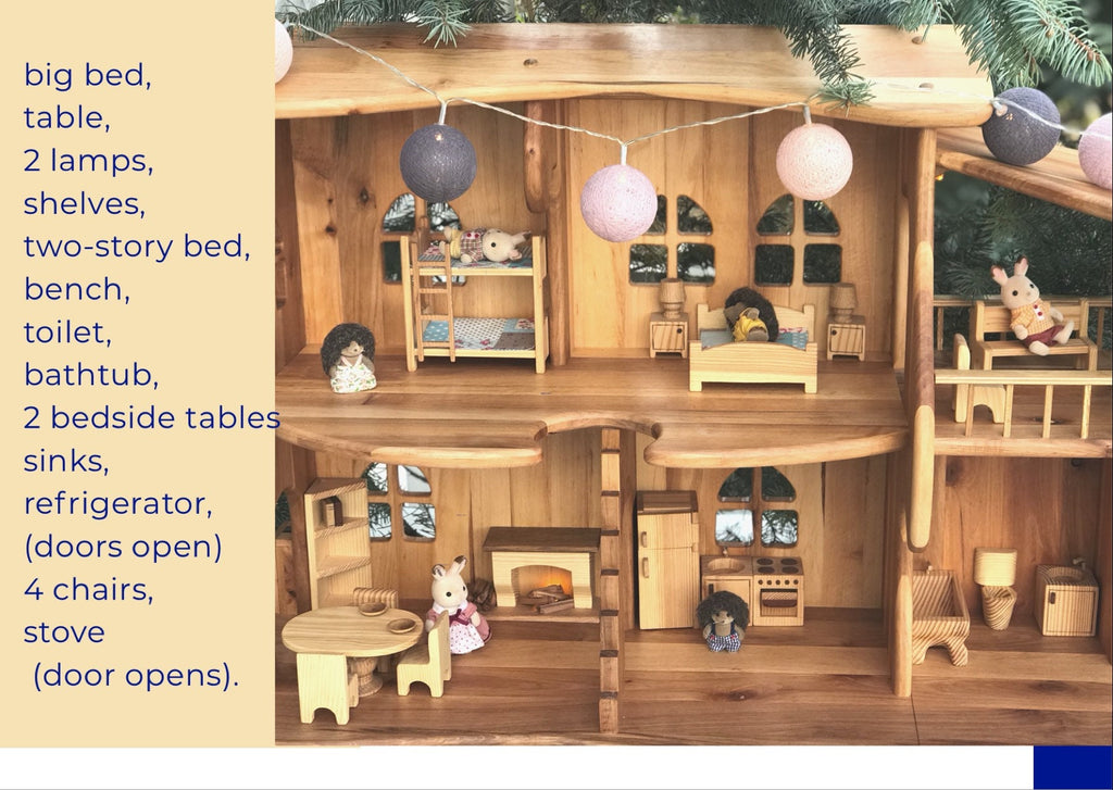 Dollhouse witf garage 1/16 scale