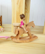 Rocking horse for doll