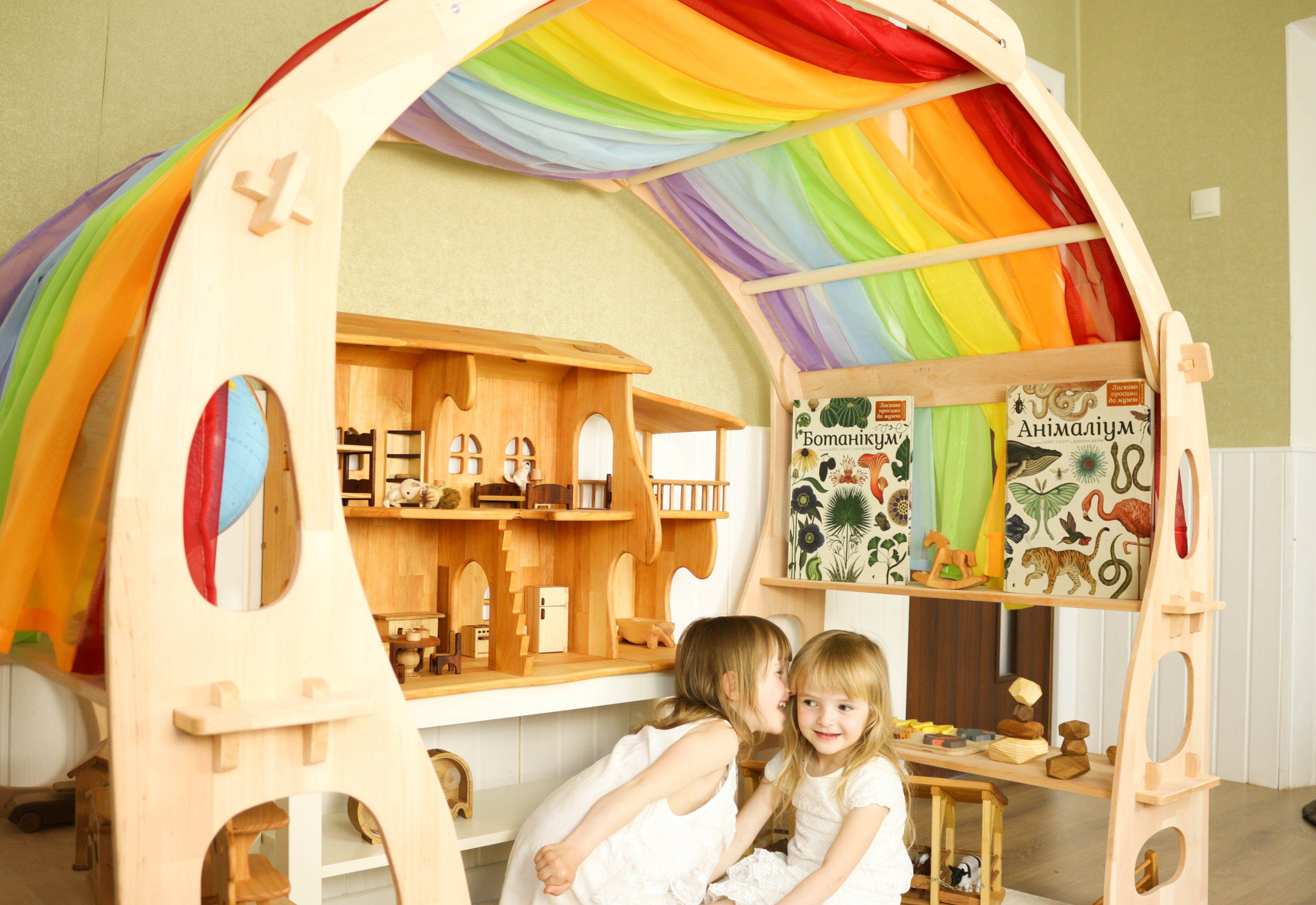 3 colors fabric Canopy for playhouse
