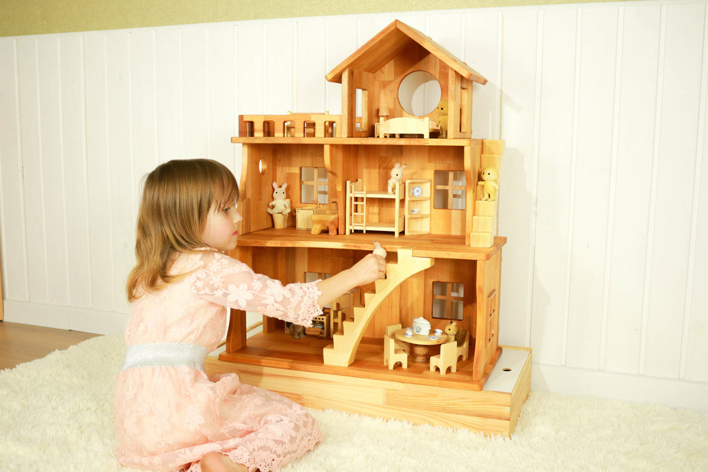 Stackable dollhouse with attic 1:16 Scale