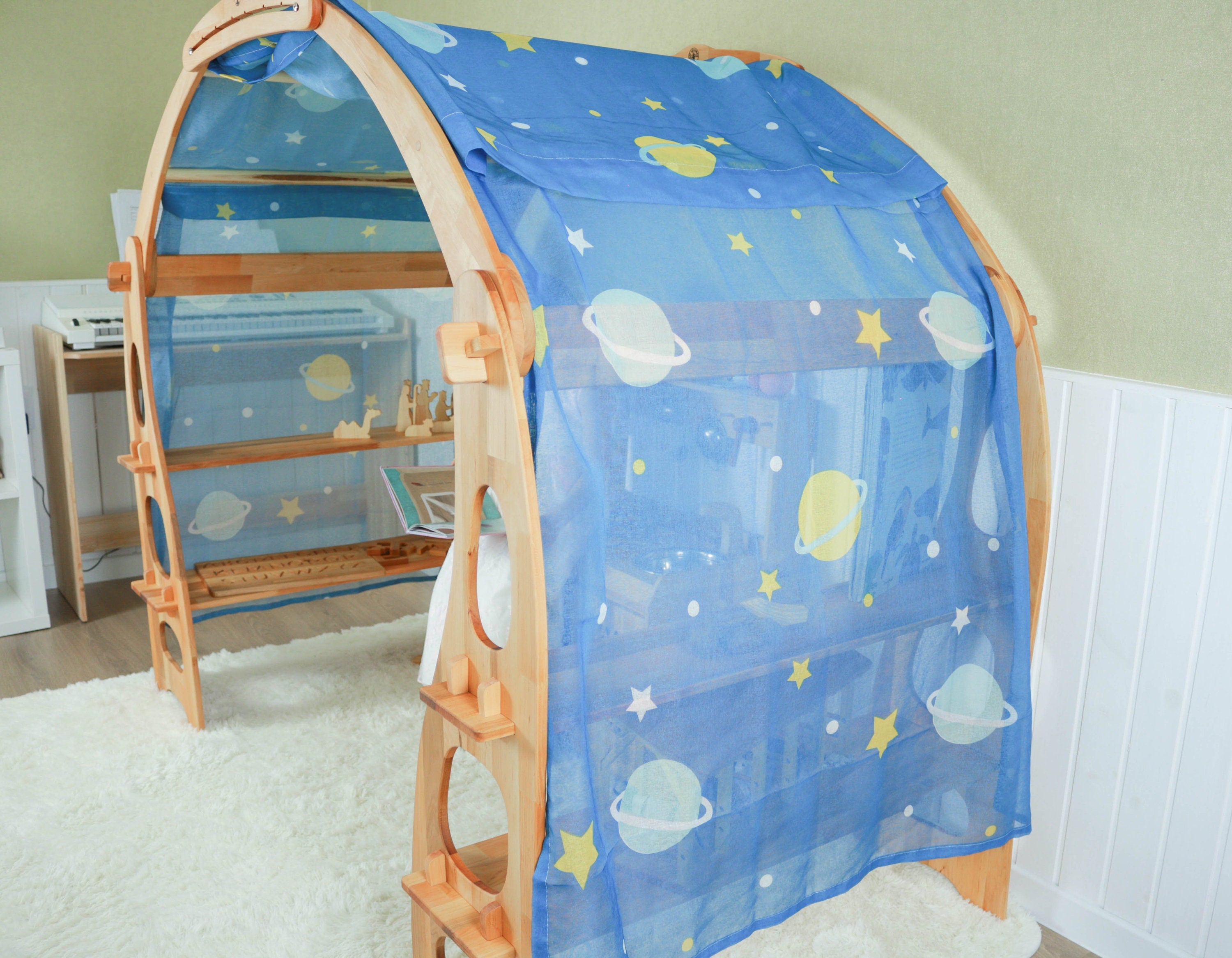 Stars and planets fabric Playstand Canopy