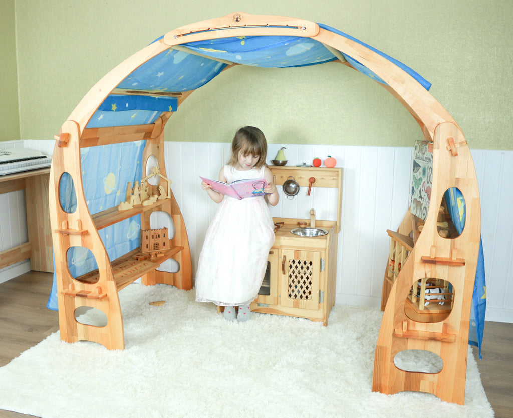 Stars and planets fabric Playstand Canopy