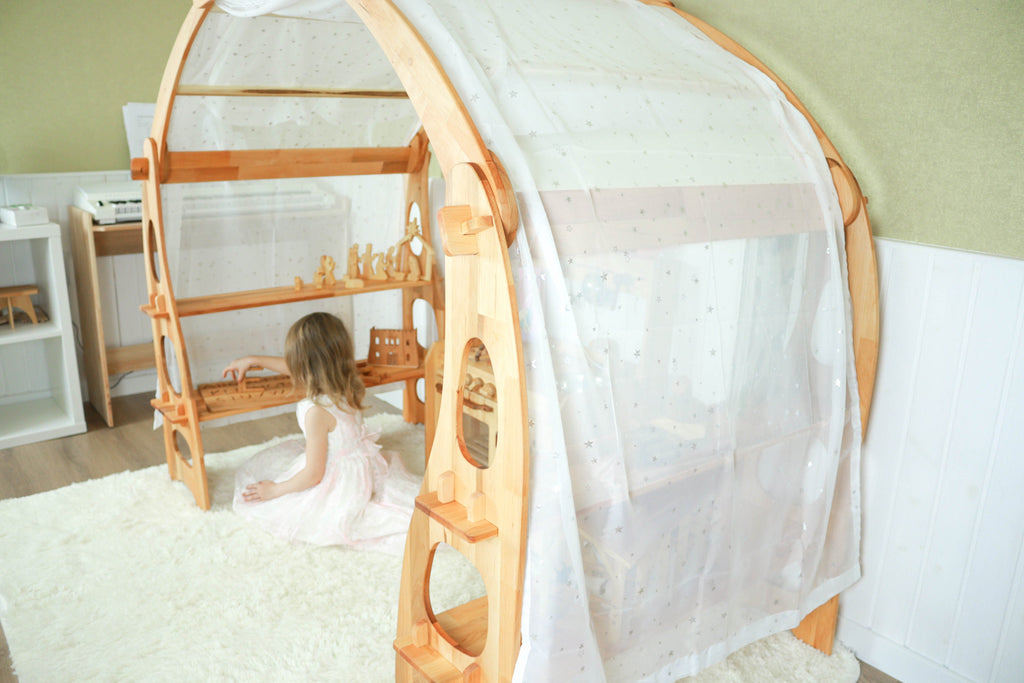 White fabric with silver stars
