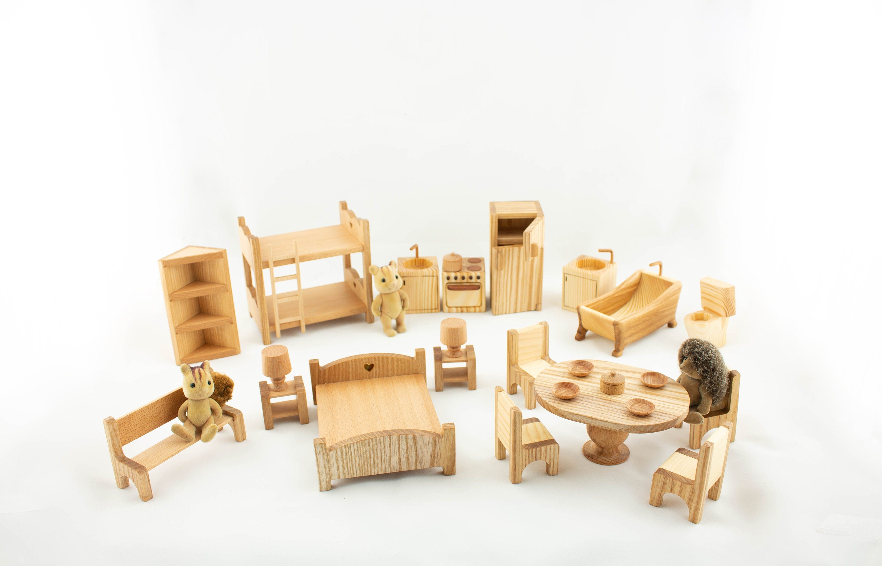 Wooden furniture set 1:16 Scale