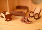 Set of rocking hourse cradle & rocking chair 1/16