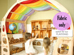 Rainbow fabric For Playstand
