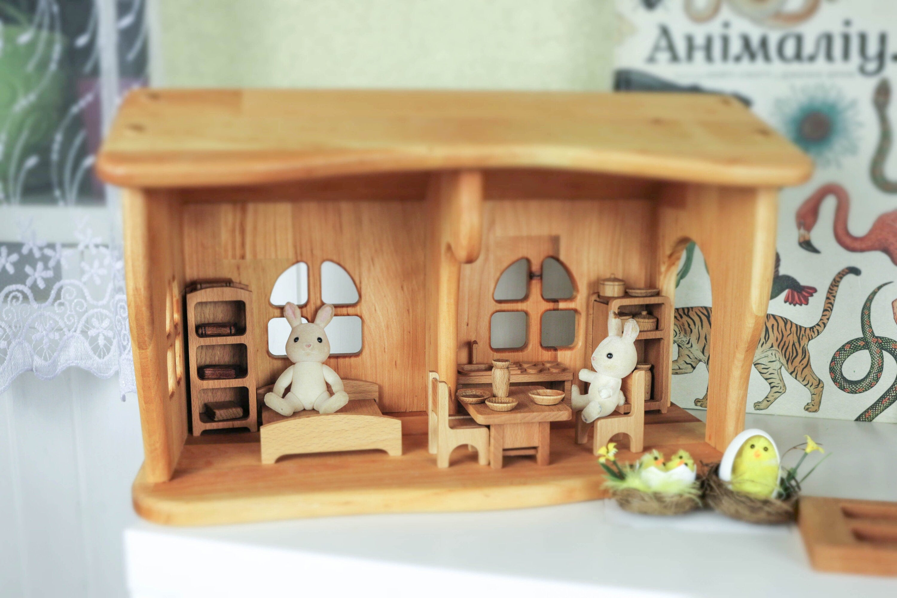 Waldorf Wooden furniture set scale 1:24
